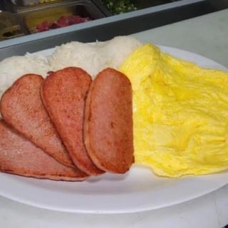 Spam Breakfast Plate